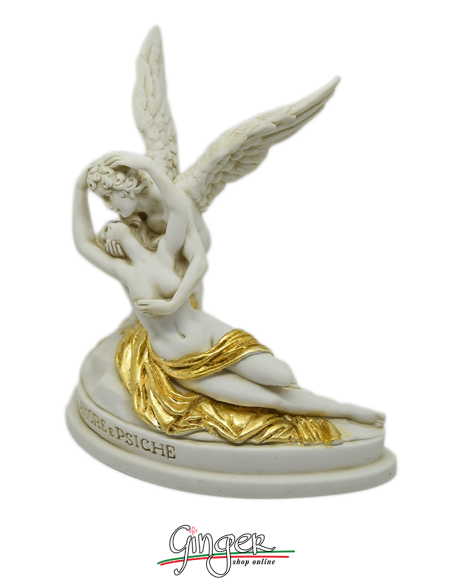 A. Canova - Cupid and Psyche 13 cm - (with the golden cloth)