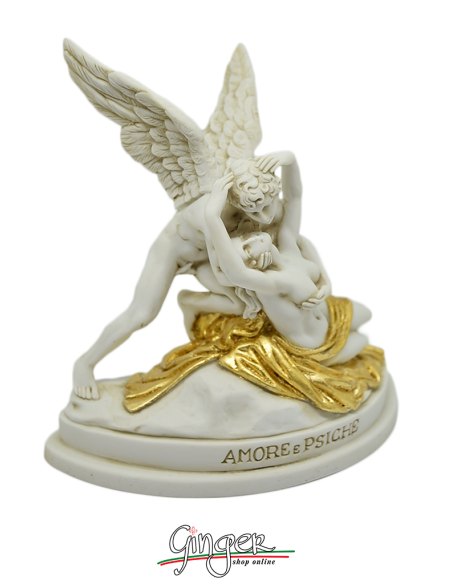 A. Canova - Cupid and Psyche 13 cm - (with the golden cloth)