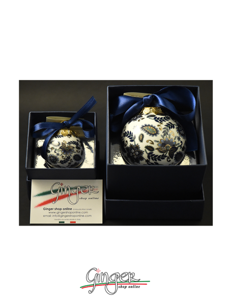 Christmas Ornaments: Blue Cachemire 1.77 or 3.14 in.