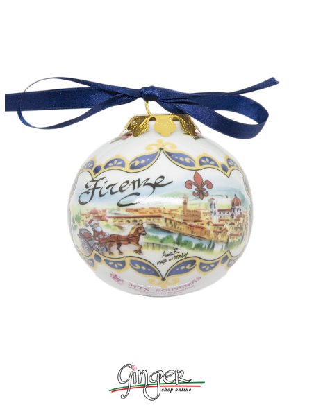 Palla di Natale - Firenze Panorama e Ponte Vecchio 45 o 80 mm