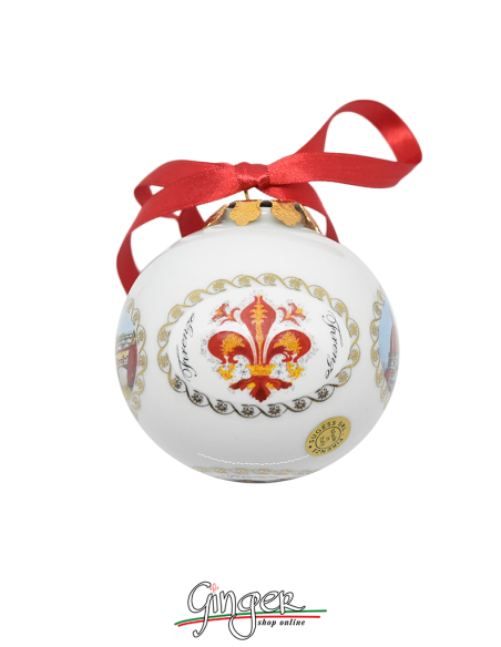Christmas Ornaments: Three views of Florence with Lily 3.14 in.