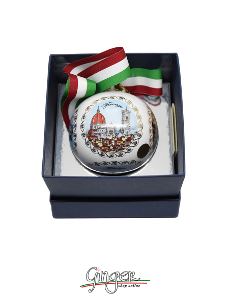 Christmas Ornaments: Five views of Italy 3.14 in.