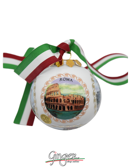 Christmas Ornaments: Five views of Italy 3.14 in.