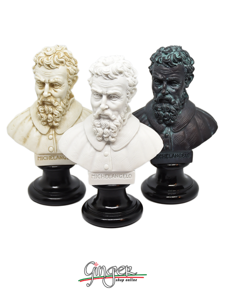 Michelangelo Buonarroti - bust 5.9 in. (15 cm) three versions