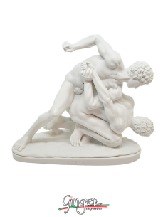 Fighting men (the Wrestlers)  (Uffizi Museum Florence) - 7.1 in. (18 cm) white