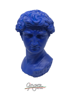 Pop-art collection - the head of Michelangelo's David - 6.7 in. (17 cm) - Blue