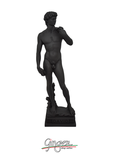 Pop-art collection - Michelangelo's David - 7,8 in. (20 cm) or 11,8 in. (30 cm) - Black