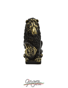 Leone Marzocco di Donatello 11 cm con foglia di bronzo