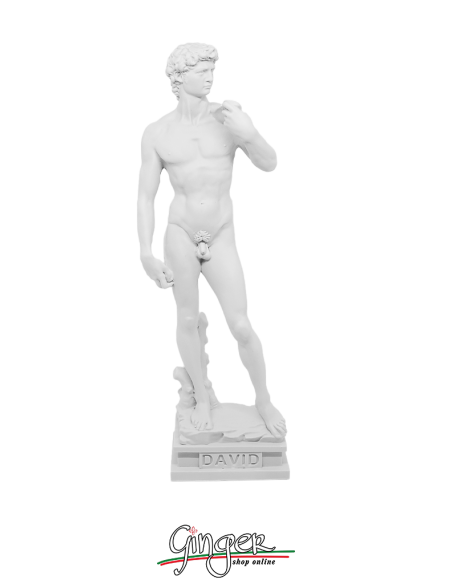 David di Michelangelo Patinato 30 cm Ginger statue made in Italy