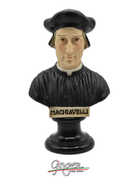Niccolò Machiavelli - bust 5.9 in. (15 cm) hand painted