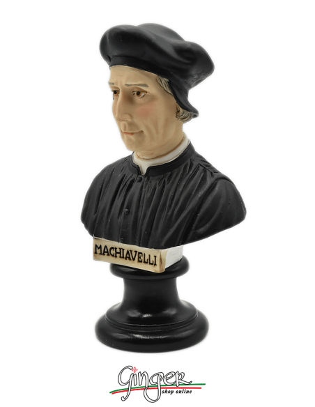 Niccolò Machiavelli - bust 5.9 in. (15 cm) hand painted