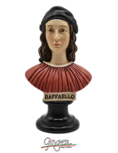 Raffaello Sanzio - bust 5.9 in. (15 cm) hand painted