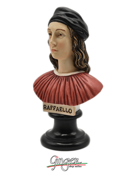 Raffaello Sanzio - bust 5.9 in. (15 cm) hand painted