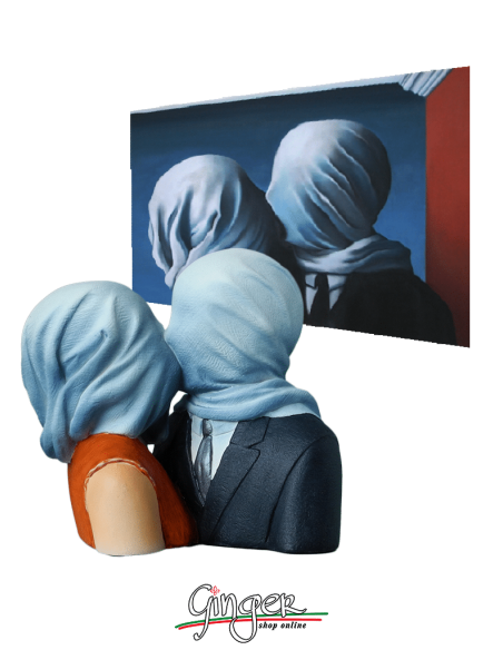 René Magritte: the Lovers - 13 cm (5,12")