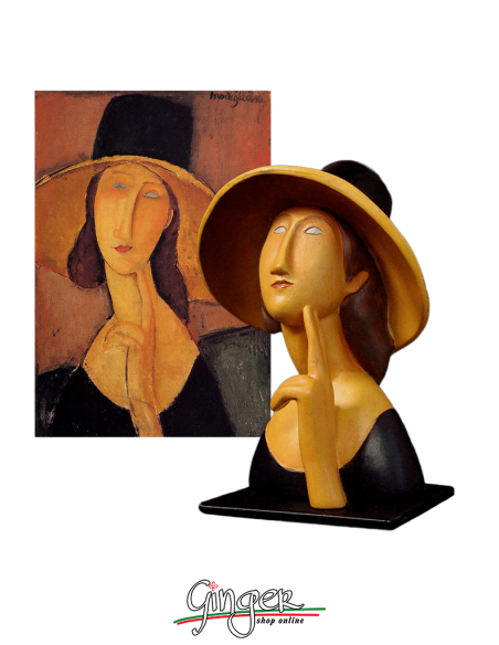 Modigliani: Jeanne Hébuterne with hat - 11 cm