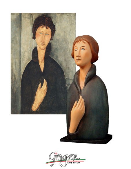 Modigliani: blue-eyed woman - 14,5 cm