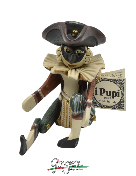 "i Pupi": Italian Masks - height 13 cm (5.12") - Gianduia