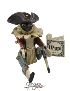 "i Pupi": Italian Masks - height 13 cm (5.12") - Gianduia