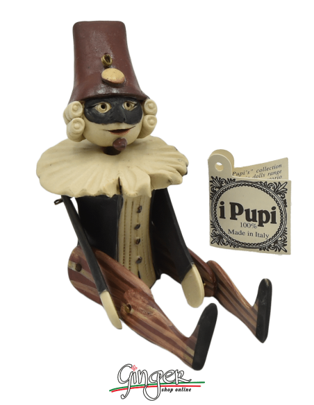 "i Pupi": Italian Masks - height 13 cm (5.12") - Pantalone