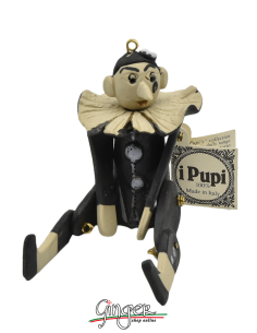 "i Pupi": Italian Masks - height 13 cm (5.12") - Pierrot