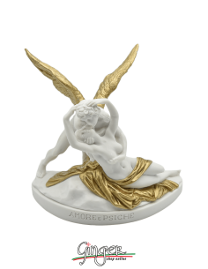A. Canova - Cupid and Psyche 13 cm - (with the golden cloth)