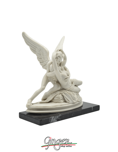 Amore e Psiche - A. Canova 13 cm - Patinata con drappo dorato