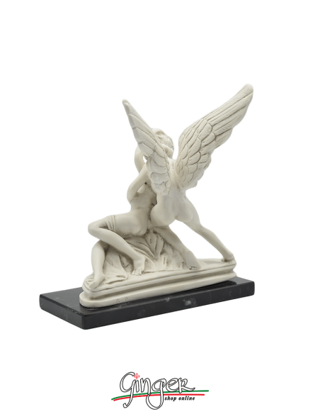 Amore e Psiche - A. Canova 13 cm - Patinata con drappo dorato