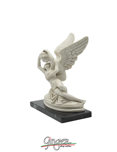 Amore e Psiche - A. Canova 13 cm - Patinata con drappo dorato