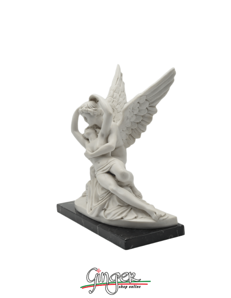 Amore e Psiche - A. Canova 13 cm - Patinata con drappo dorato