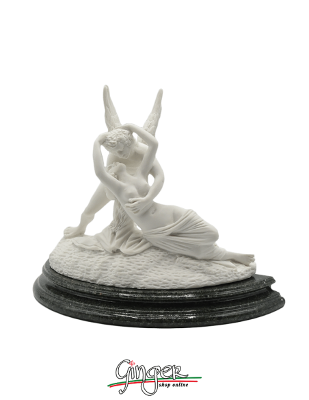 Amore e Psiche - A. Canova 13 cm - Patinata con drappo dorato