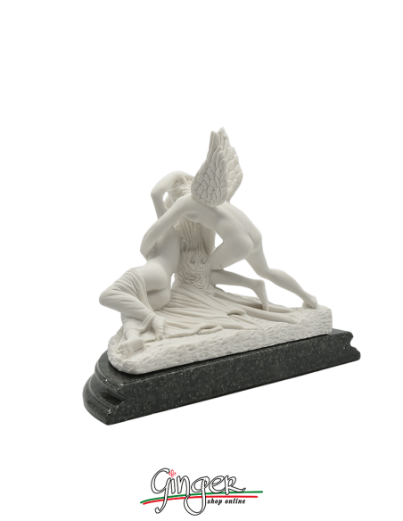 Amore e Psiche - A. Canova 13 cm - Patinata con drappo dorato