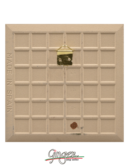 Hand painted and glazed ceramic tile - Tuscany: Siena (4.33x4.33 in.)