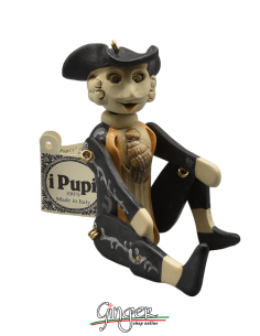 "i Pupi": Italian Masks - height 13 cm (5.12") - Bauta