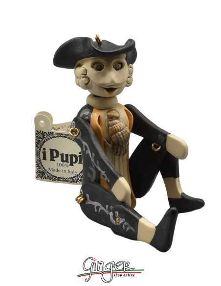 "i Pupi": Italian Masks - height 13 cm (5.12") - Bauta