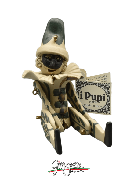 "i Pupi": Italian Masks - height 13 cm (5.12") - Brighella