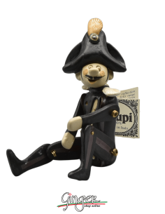 "i Pupi": Italian Masks - height 13 cm (5.12") - Gendarme