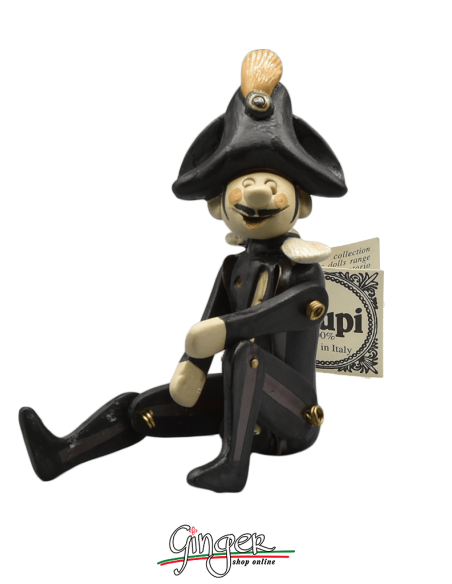 "i Pupi": Italian Masks - height 13 cm (5.12") - Gendarme