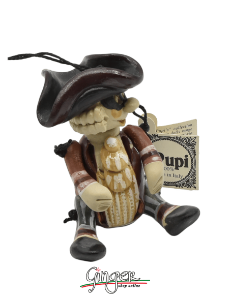 "i Pupi": Italian Masks - 7 cm (2.76") - Gianduia