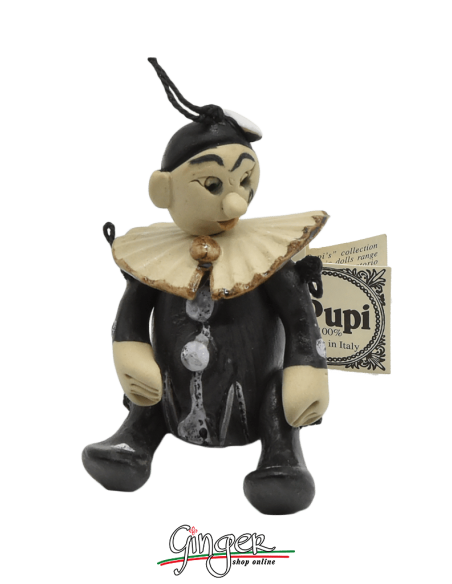 "i Pupi": Italian Masks - 7 cm (2.76") - Pierrot