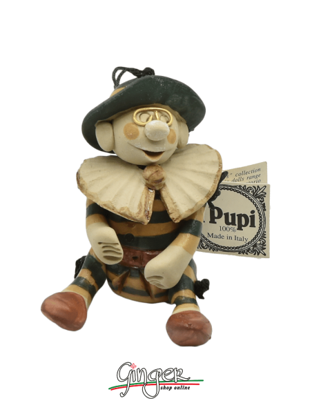 "i Pupi": Italian Masks - 7 cm (2.76") - Tartaglia