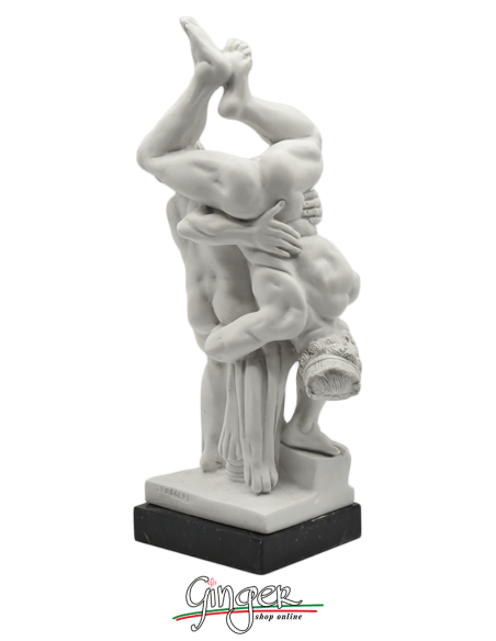 Ercole e Diomede - 27 cm con base in marmo