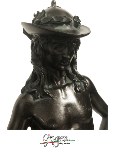 David by Donatello - 48 cm (18.9 in.) - aged bronze color