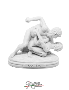 Fighting men sculpture - 11 cm