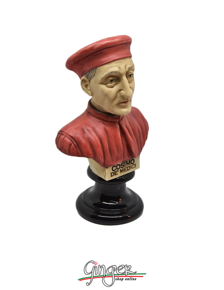 Cosimo de Medici - bust 5.9 in. (15 cm) hand painted