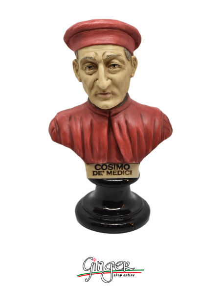 Cosimo de Medici - bust 5.9 in. (15 cm) hand painted