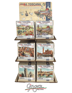 Collectible mini wooden Puzzle: Tuscany