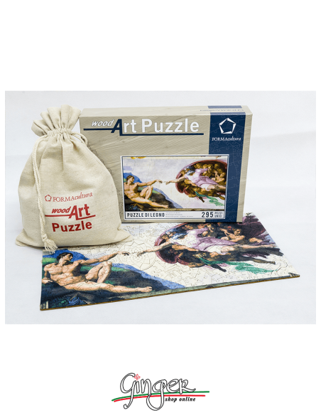 Collectible wooden Puzzle - Michelangelo: the Creation