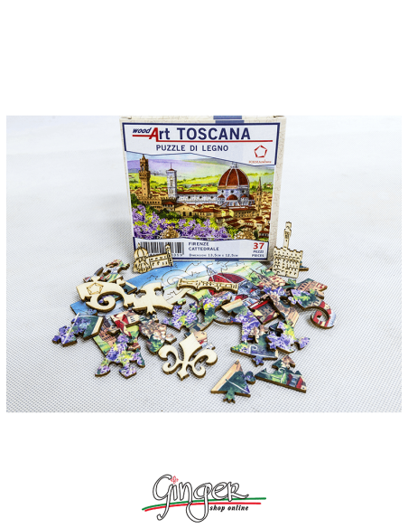 Collectible mini wooden Puzzle: Tuscany