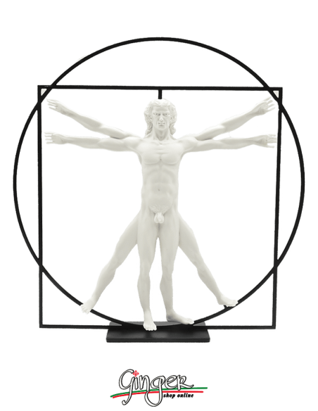 Leonardo da Vinci's Vitruvian Man 3D reproduction