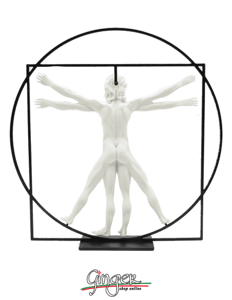 Leonardo da Vinci's Vitruvian Man 3D reproduction